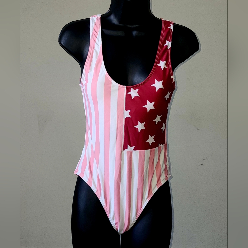 American Flag One-Piece Swimsuit